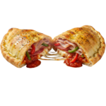 Calzone mit Salami, Schinken und Paprika